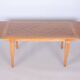 Art Deco Oak & Spruce Folding Table attributed to J. Leleu, France, 1920s