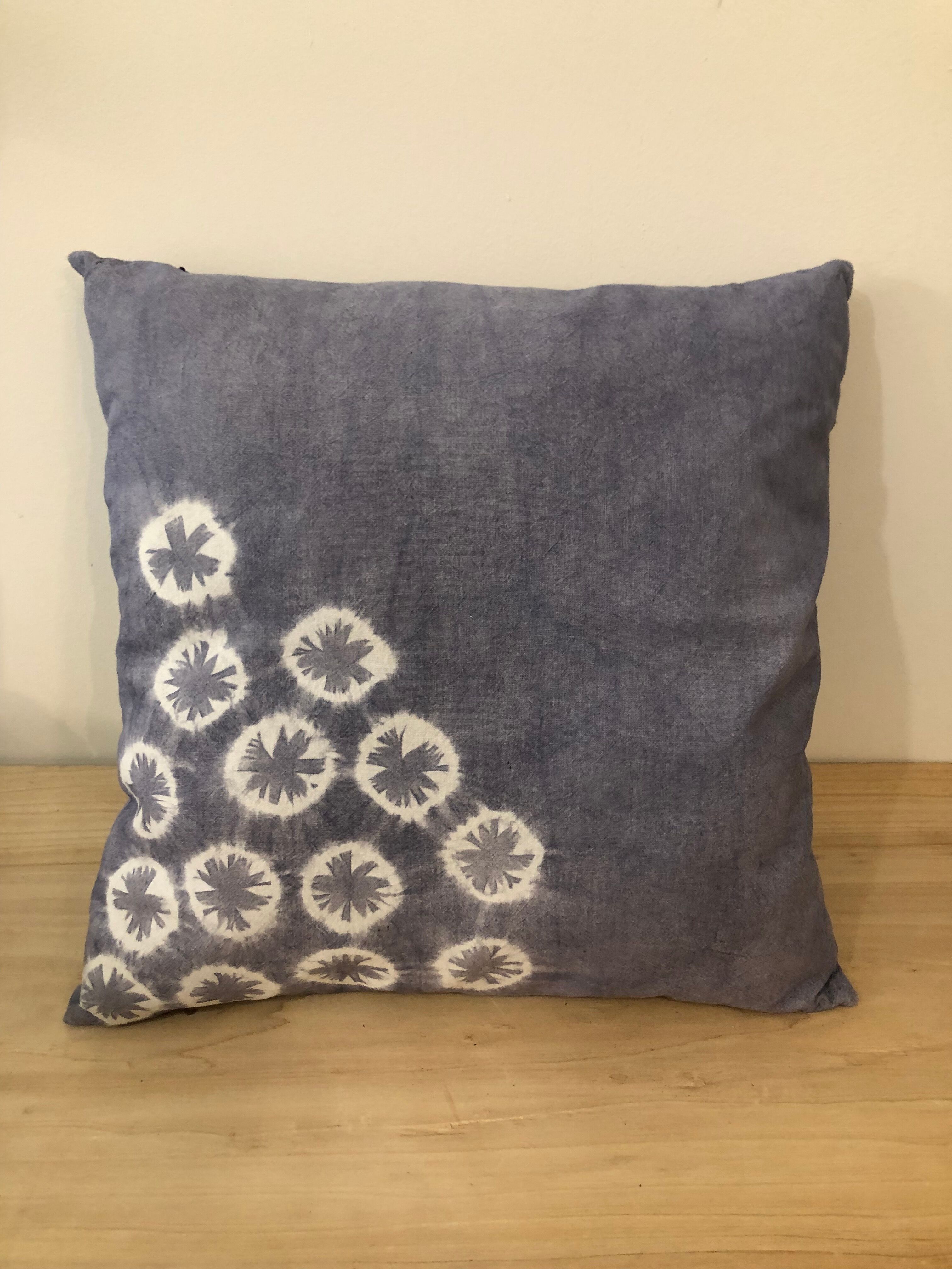 Blue Tie and Dye cushion