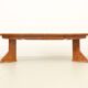 Large extendable Danish dining table in solid pine, 1970s.