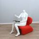 Chaise Djinn d'Olivier Mourgue des années 1960 pour Airborne.