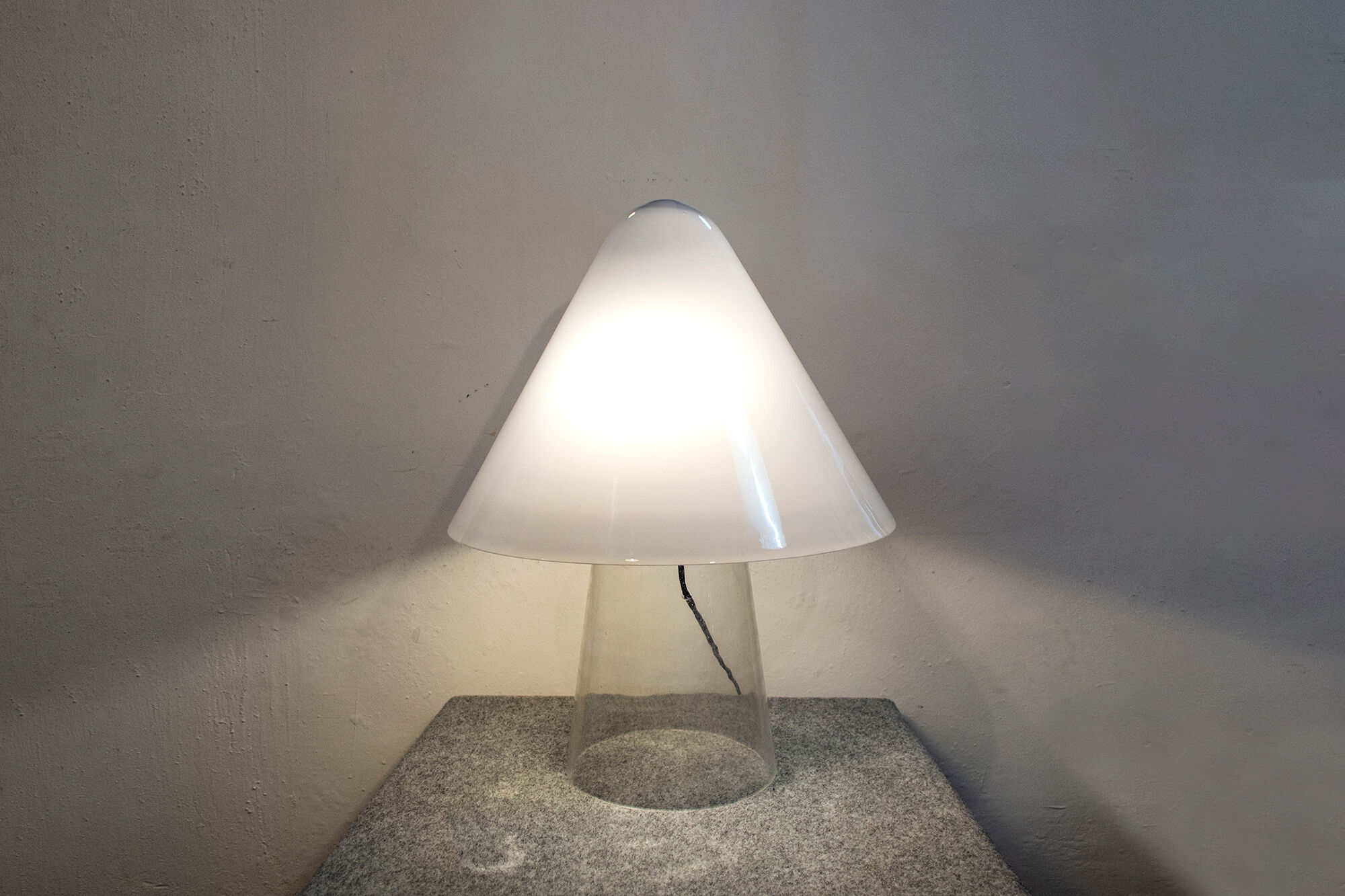 Table Lamp by Mauro Marzollo for Mazzega, Italy, 70's