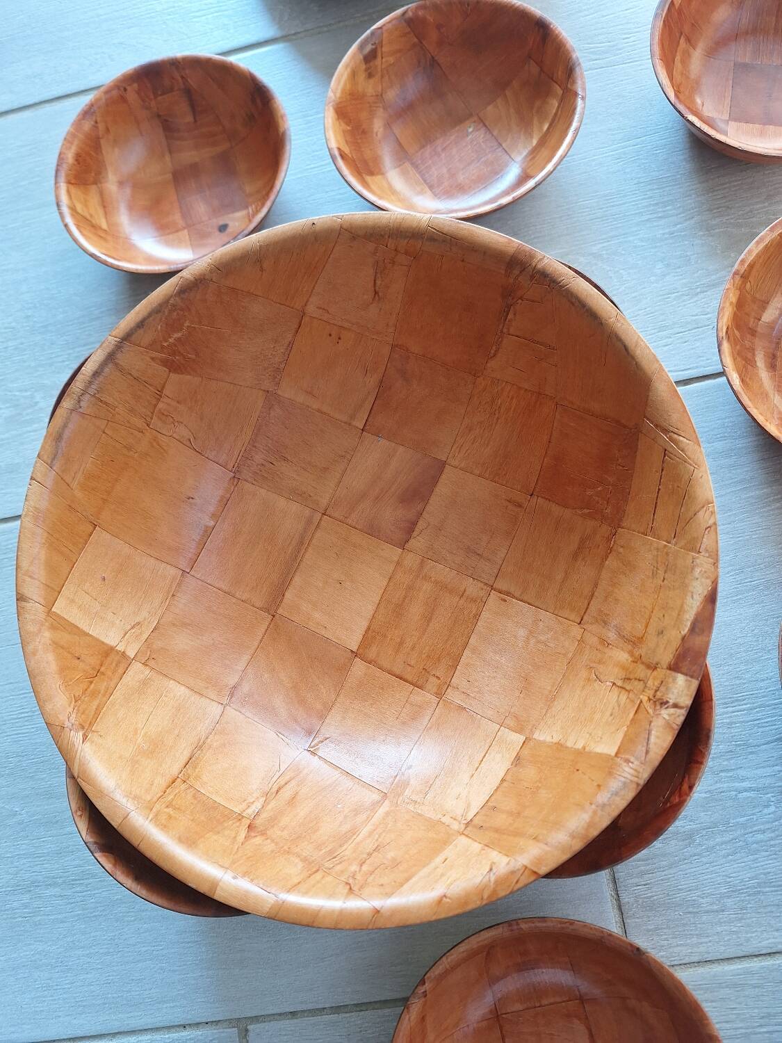 Service vintage en bois