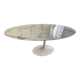 Oval Knoll Saarinen table, Calacatta marble, 198cm, year 2022, tulip.