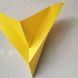 Ikea 1990 vintage yellow plastic applique