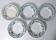 Iron earth 5 deep plates model flowers eglantines guadeloupe