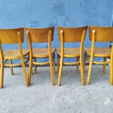 Series of 4 thonet bistro chairs