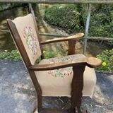 Vintage armchair canvas canvas
