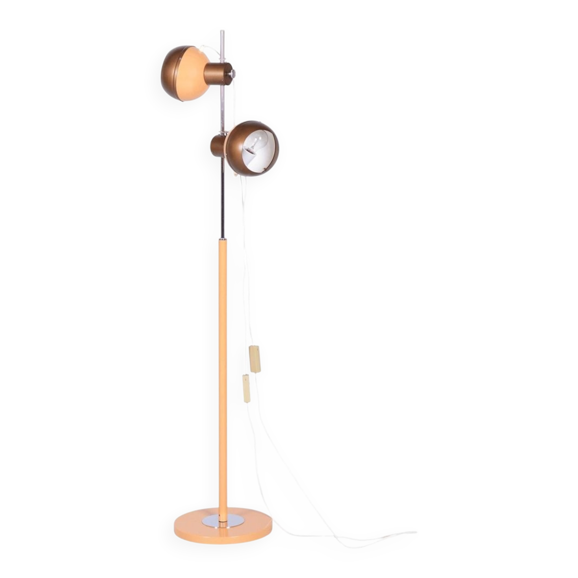 Mid-Century Floor Lamp in Metal attributed to Drukov, Czech, 1970s