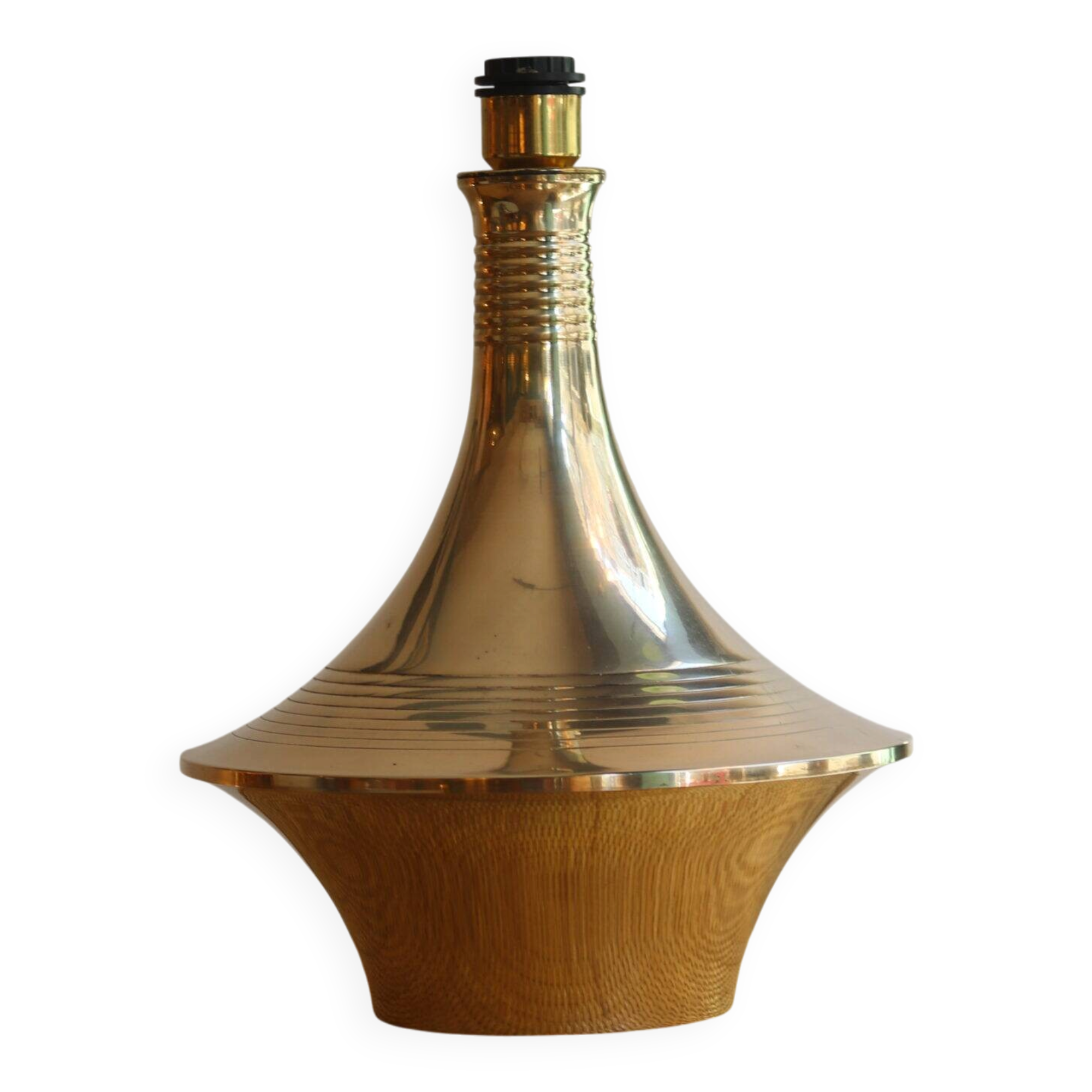 Large brass lamp, 1960s, mid-century style.
