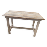 White wooden table
