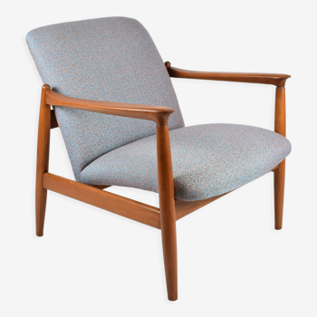 Fully restored vintage armchair, designer E.Homa, 60s, East Europe, multicolour, water resistant