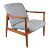 Fauteuil vintage entièrement restauré designer E.Homa, années 60, Europe de l’Est, multicolore, résistant à l’eau