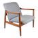 Fully restored vintage armchair, designer E.Homa, 60s, East Europe, multicolour, water resistant