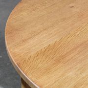 Vintage Danish Modern Oak Round Table, H. Kjærnulf style, 1960s