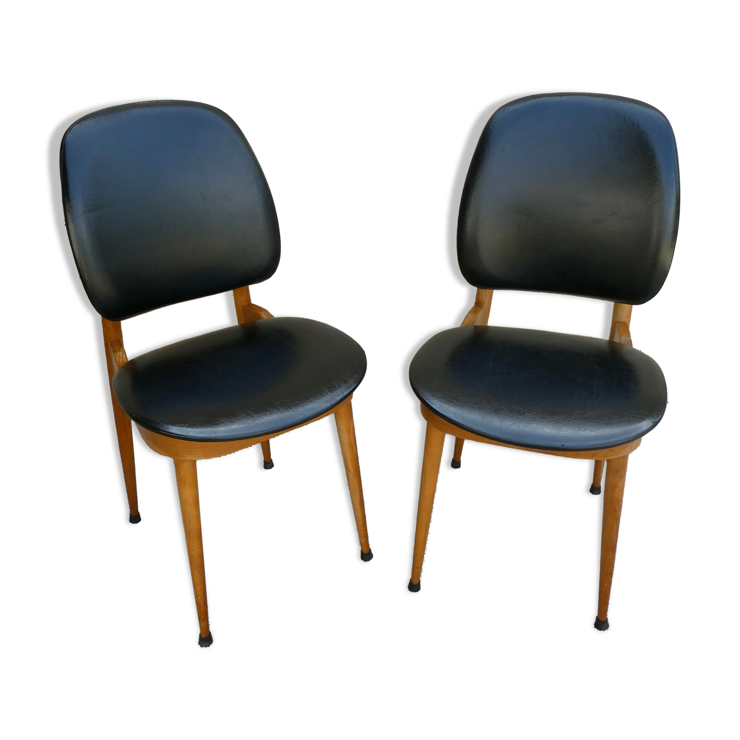 Paire de chaises Baumann, modèle Pégase