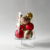 Vase en verre transparent