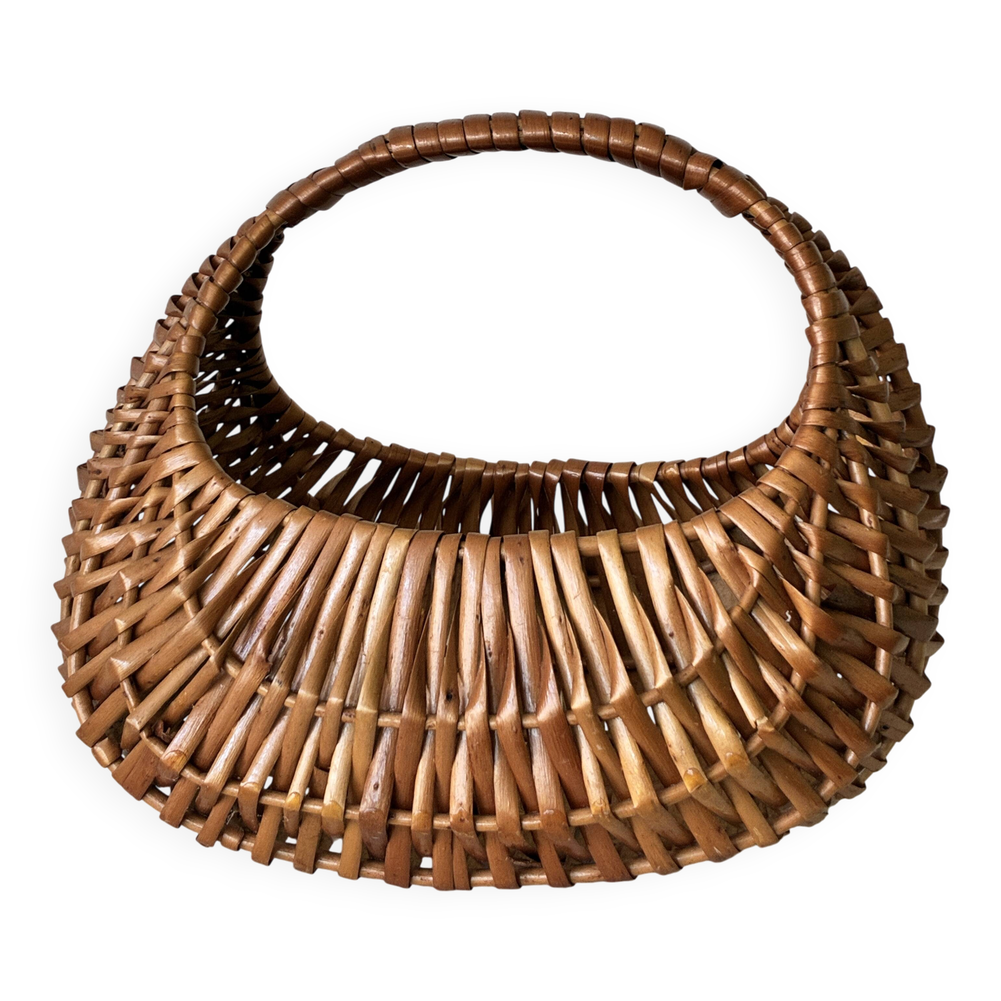 Wicker gondola basket from the 50s/60s