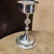 Vintage silver-plated metal candlestick