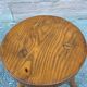 Rustic stool 1940 brutalist wooden