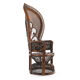 Peacock "emmanuelle" wicker armchair