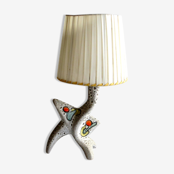 Lampe de table vintage vallauris annees 50