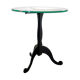 Table basse en fer et verre Italia Anni '80