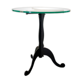 Table basse en fer et verre Italia Anni '80