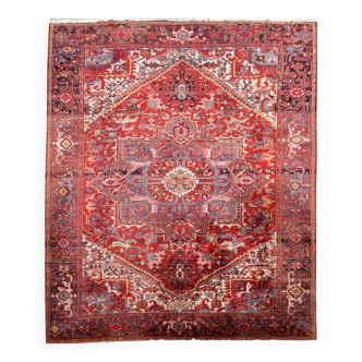 Tapis Style Orient Model Hériz En Laine : 3.10 X 2.30 Mètres