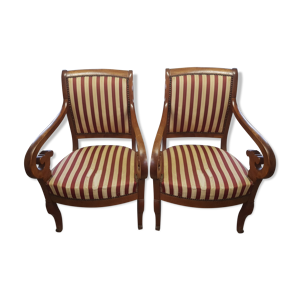 Paire de fauteuils à