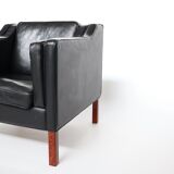 70s leather armchair