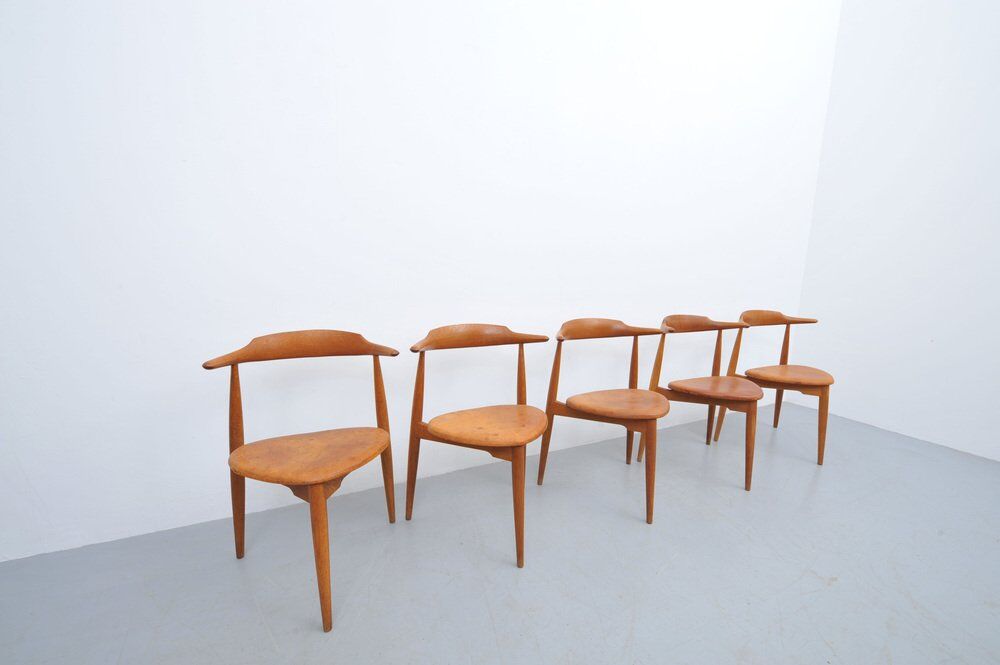 FH4104 Heart Chair by Hans J. Wegner for Fritz Hansen, 1950s