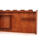 Italian Handmade Walnut wall cabinet from the 1960s.