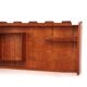 Italian Handmade Walnut wall cabinet from the 1960s.