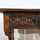 Table, bureau en chêne, style Néogothique – début XXème