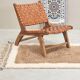 Couloir marocain à pois, tapis beni ourain blanc et marron, design berbère