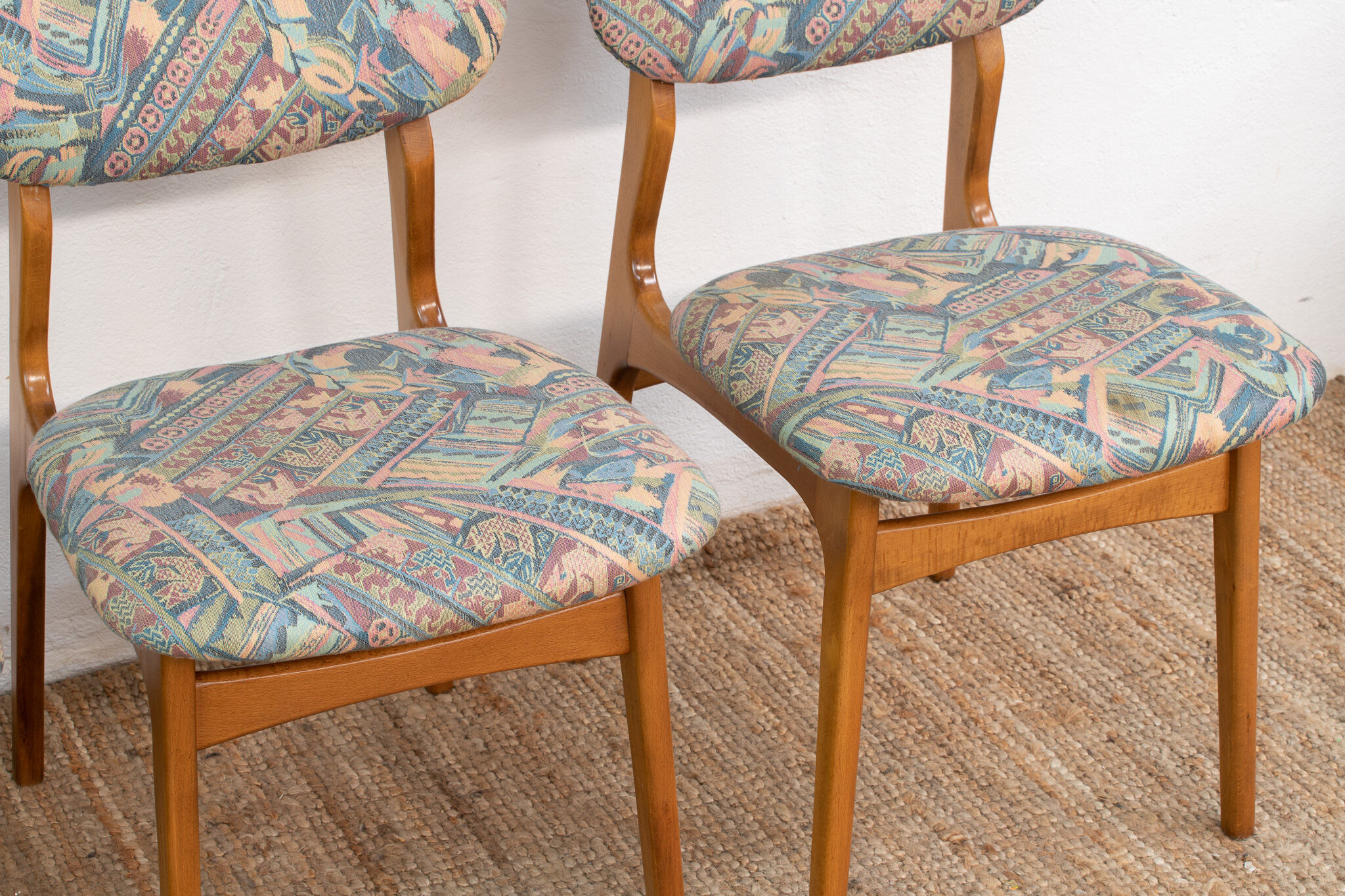 Series of 4 Vintage Scandinavian Chairs – 45 cm