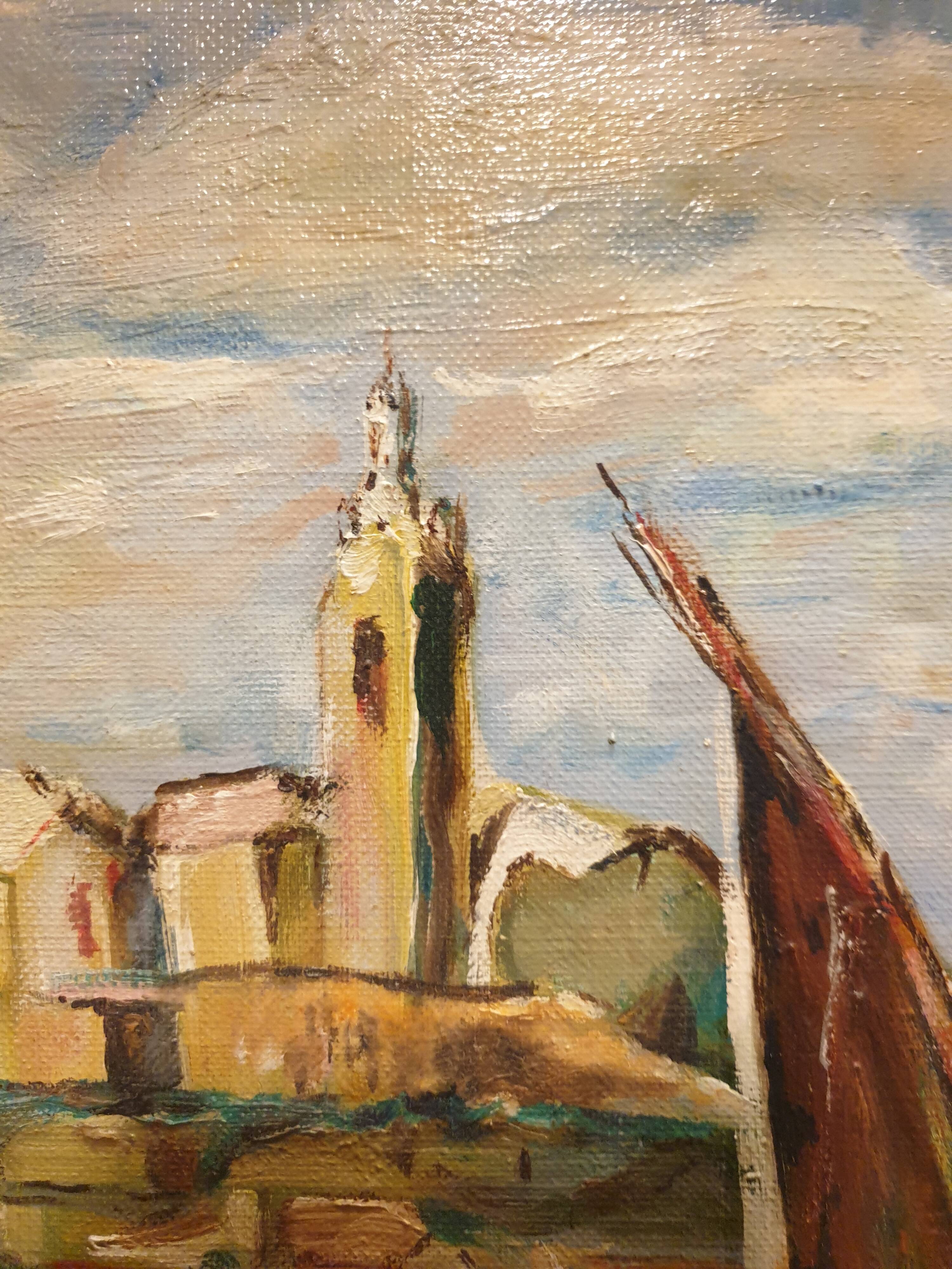 Oil on canvas Our Lady of the Guard