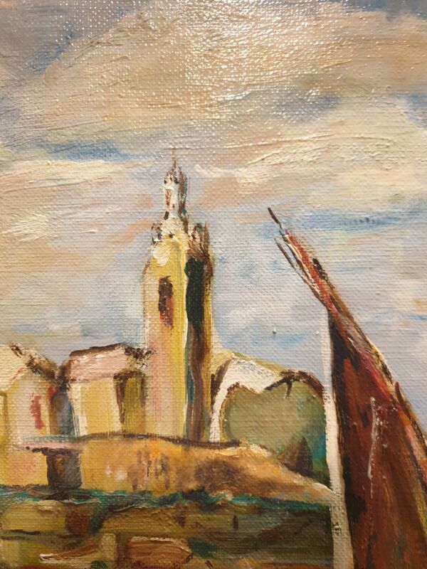 Huile sur toile  Notre-Dame de la garde
