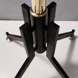 Revolving Brass and Varnished Iron Coat Rack, Italy