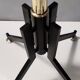 Revolving Brass and Varnished Iron Coat Rack, Italy