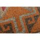 1970s Vintage Turkish Oushak Handmade Orange Runner Rug 86x367
