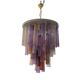 Lustre en tube de verre de Murano multicolore