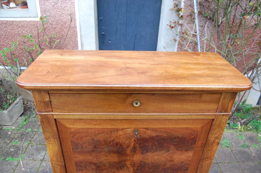 19th-century Louis Philippe walnut office secretary.