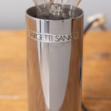 Pair of vintage 70s table lamps in chromed steel design targetti