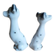 Paire de chiens dalmatiens vintage