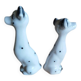 Pair of large vintage Dalmatian dogs