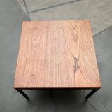 Mid-century minimalist teak side table by Florence Knoll for Knoll International, 1950s.