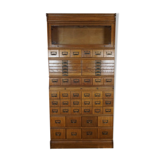 Unique antique apothecary cabinet in oak early 1900