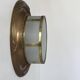 Vintage XL wall light, brass, copper and frosted glass, France, 1930.