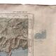 Map of South East France on paper
